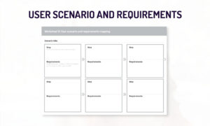 healthcare app development user scenario template
