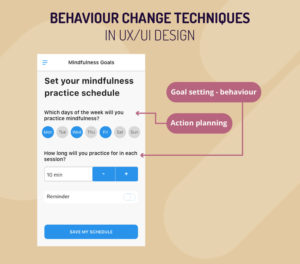 behaviour change techniques in ux/ui design